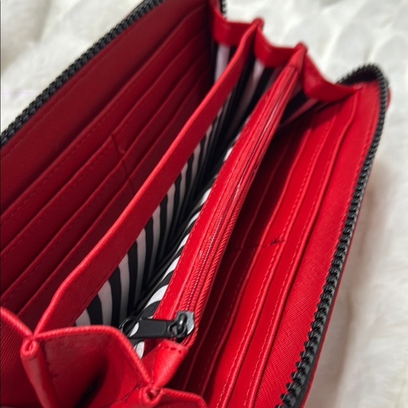 🐰 Marc Tetro Red Westie Dog Accordian Wristlet Wallet - Picture 6 of 8